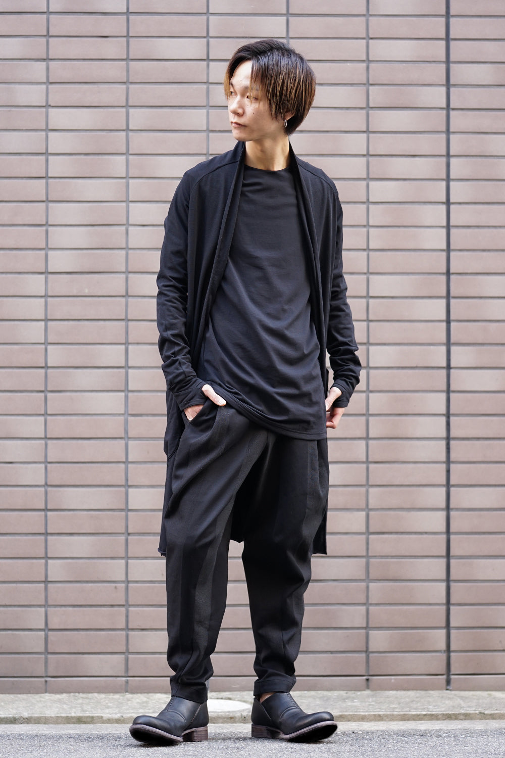 Relax pants cotton linen stripe