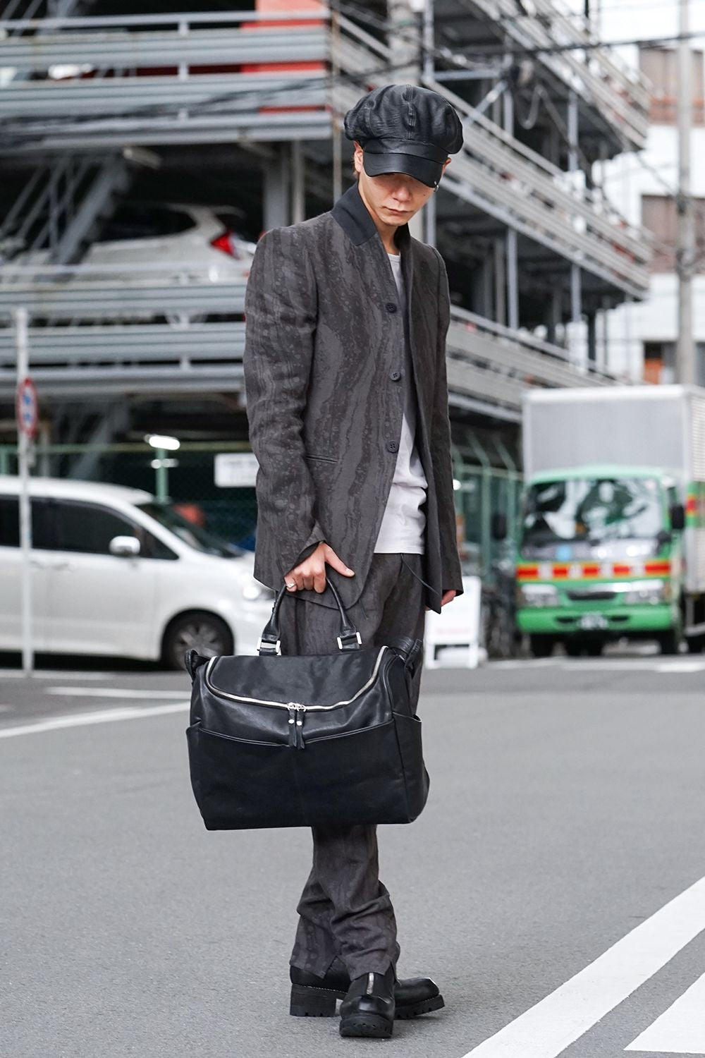 Mouse zip shoulder Black