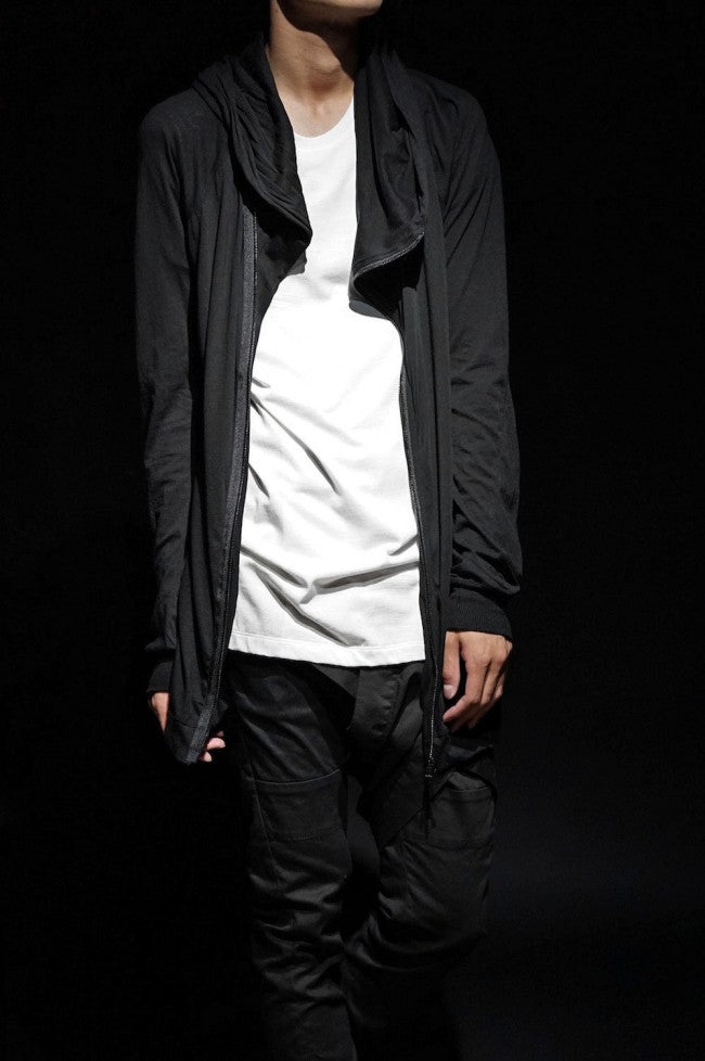 16PW Hooded Cut Sew BLACK