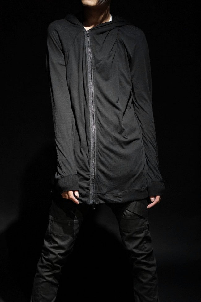 16PW Hooded Cut Sew BLACK