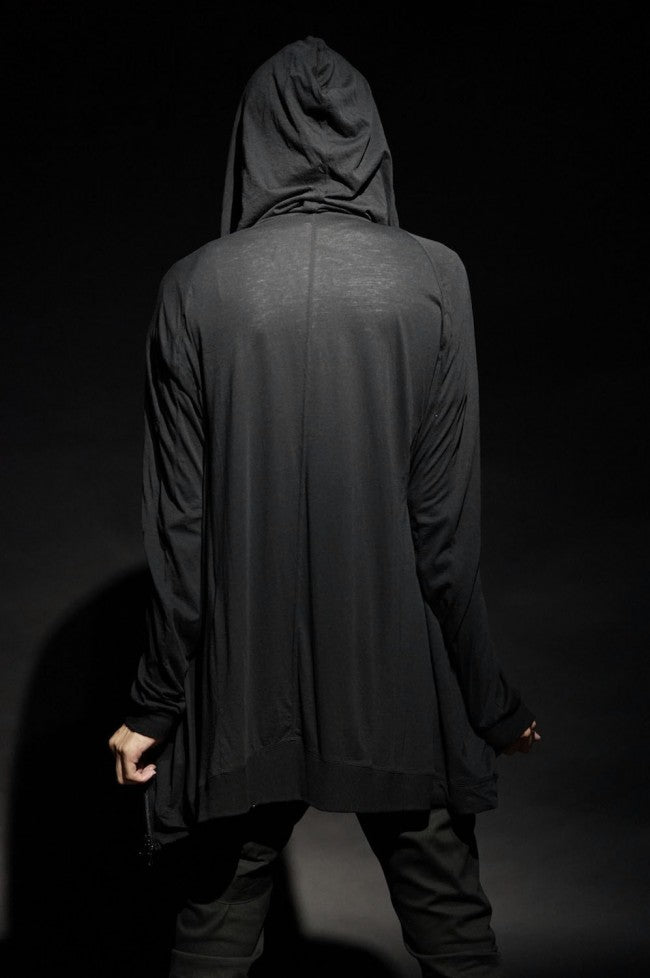 16PW Hooded Cut Sew BLACK