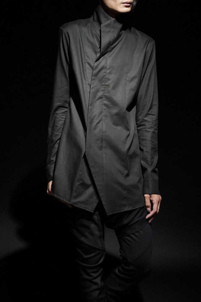 16AW High Neck Shirt BLACK