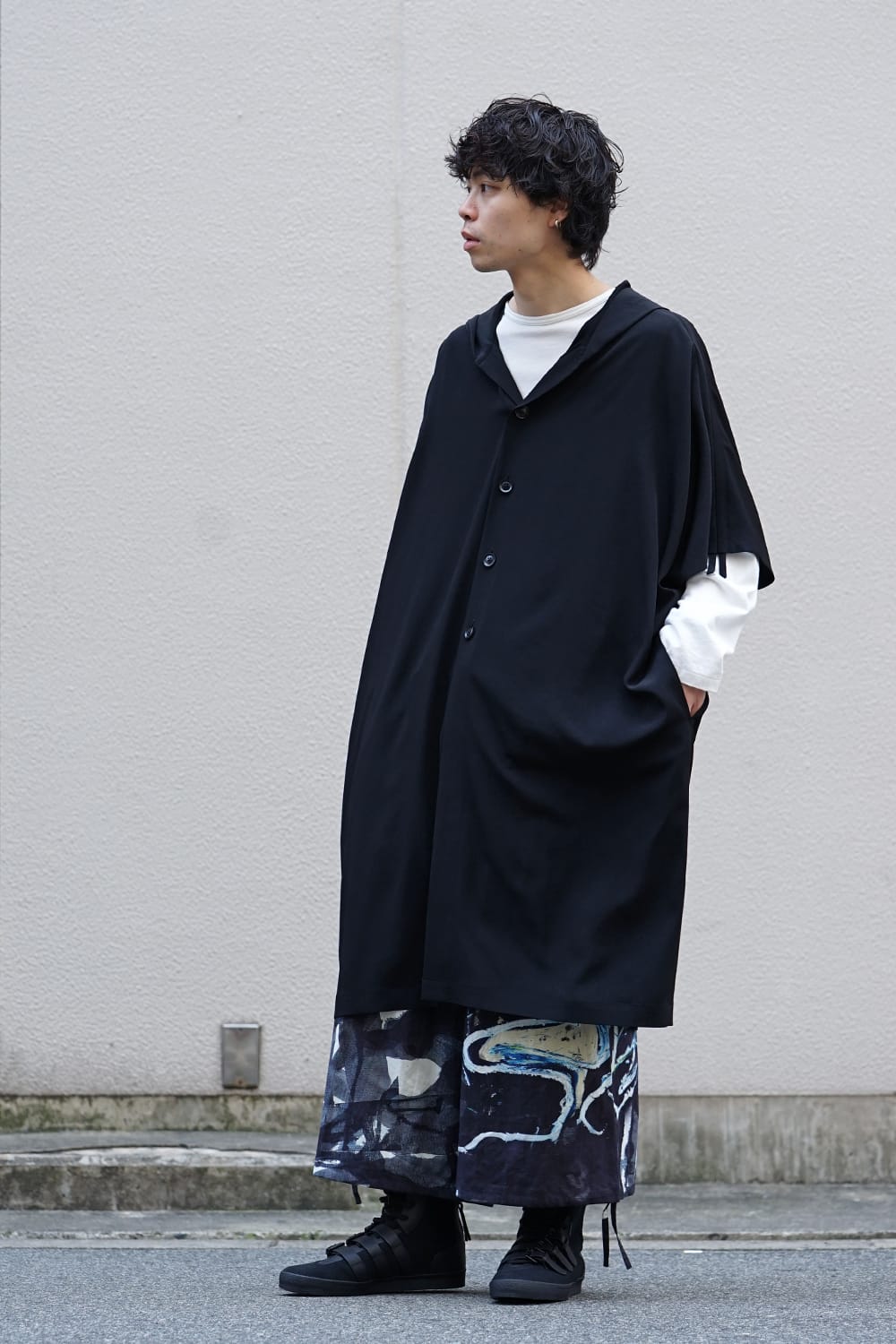 French Sleeve Hoodie Coat