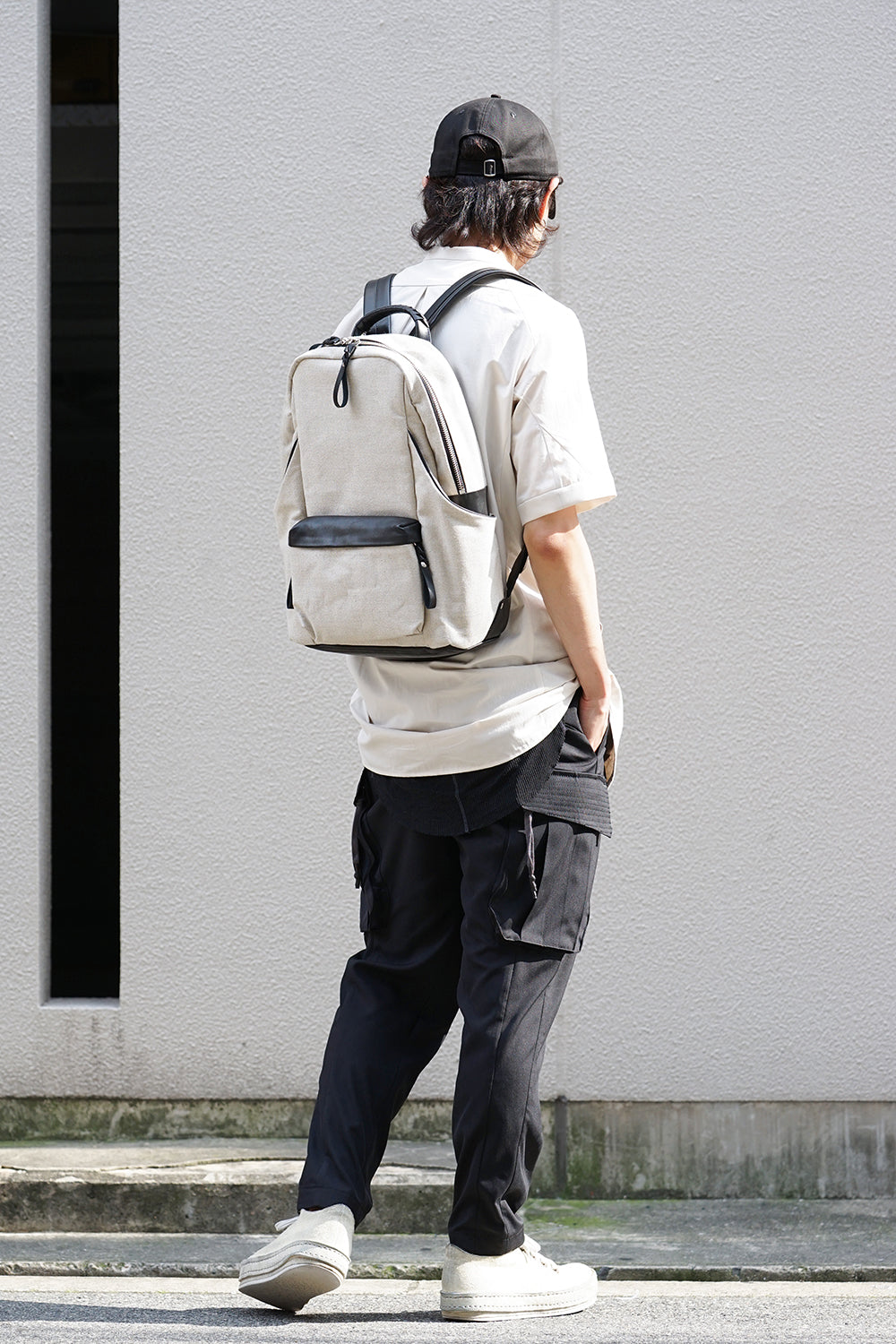 tower Ruck - Linen×Steer Leather Natural