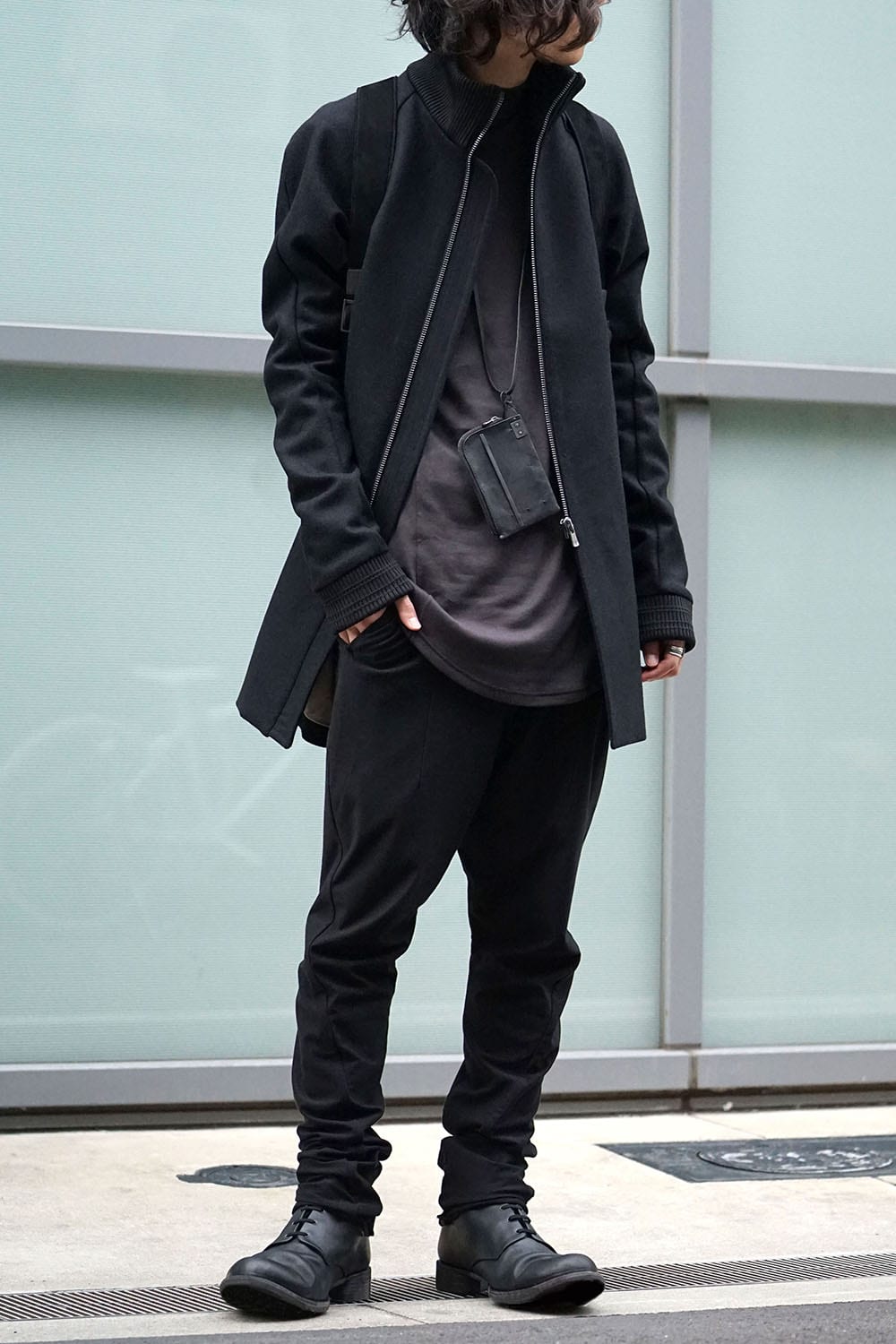 Rib Coat Cashmere Melton