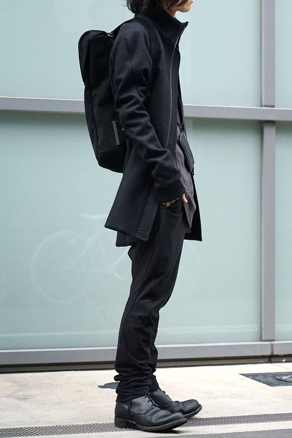 Rib Coat Cashmere Melton