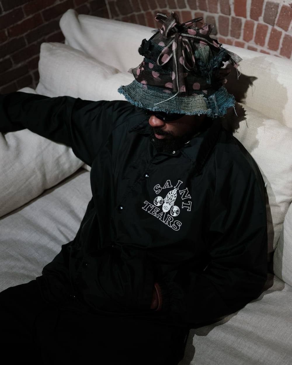 DENIM TEARS × ©SAINT M×××××× "SAINT TEARS" Coach Jacket