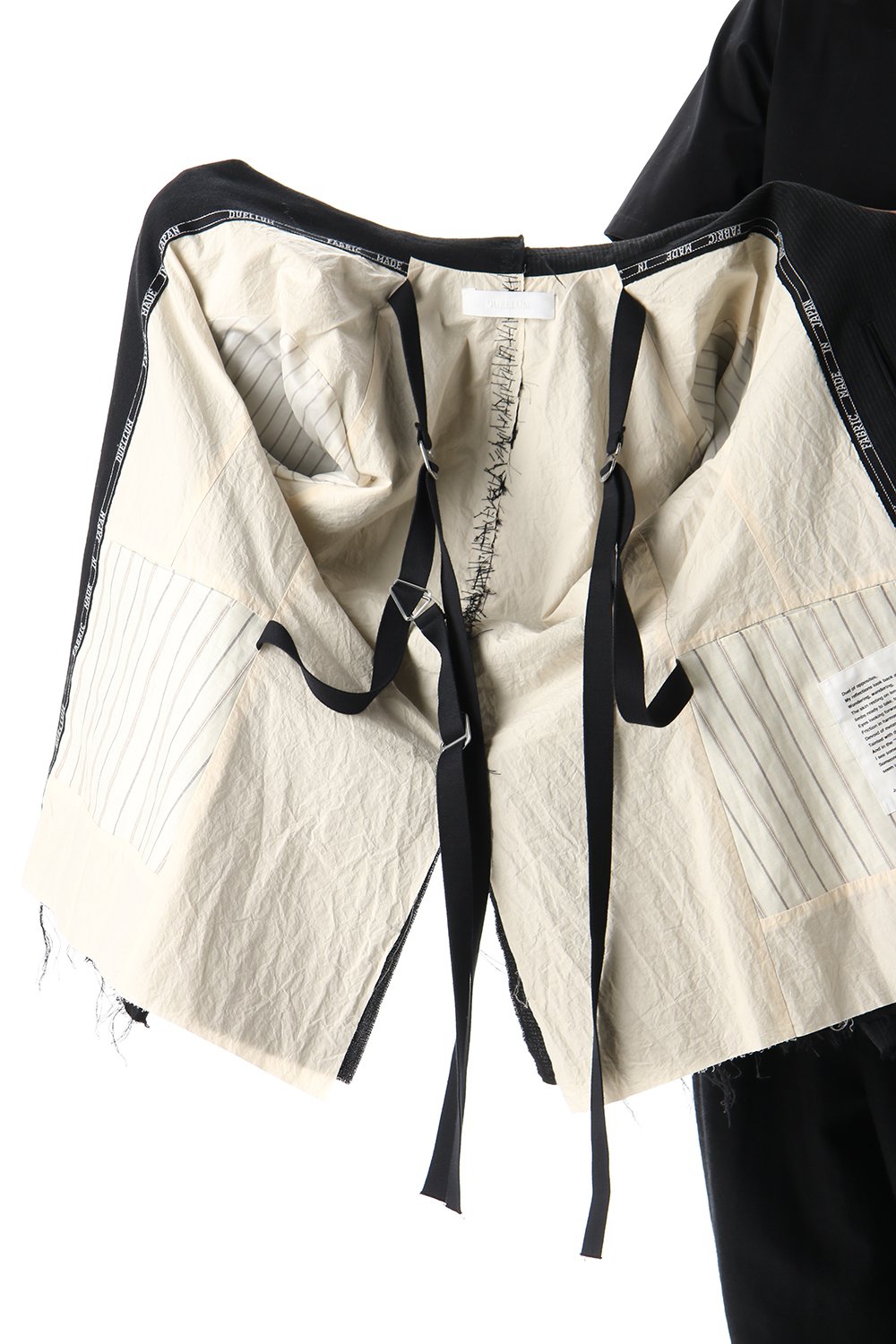 Peaked Lapel Patchwork Jacket