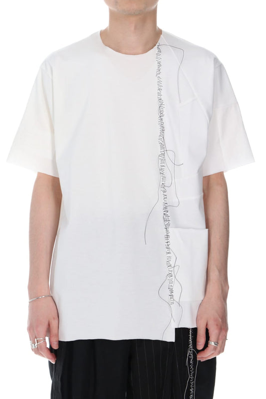 Hand Stitch Side Pocket T-shirts