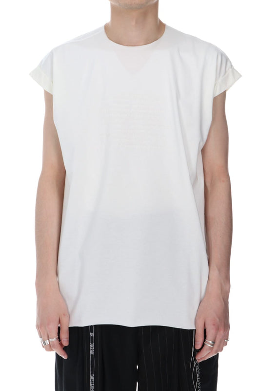 Embroidery French Sleeve T-shirts White