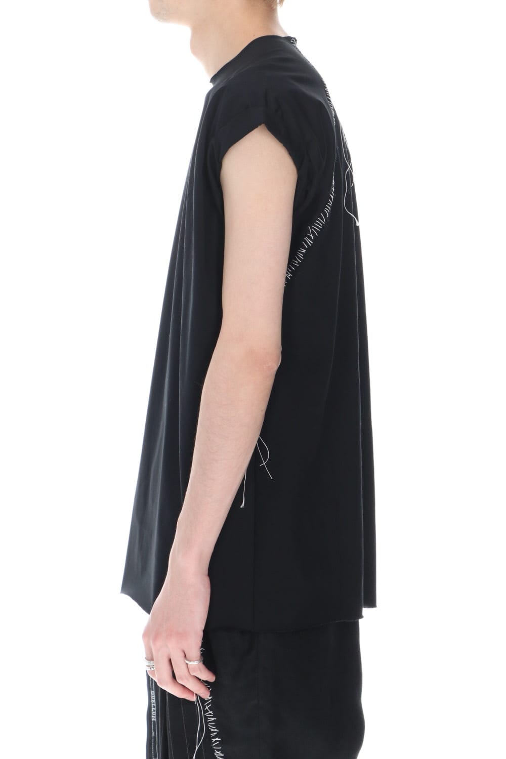 フレンチ スリーブ Tシャツ ブラック