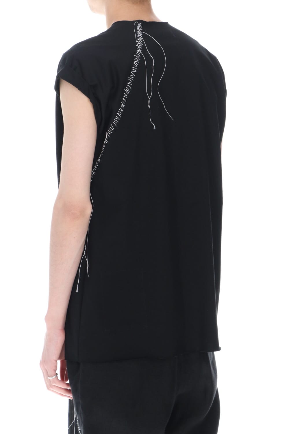 フレンチ スリーブ Tシャツ ブラック