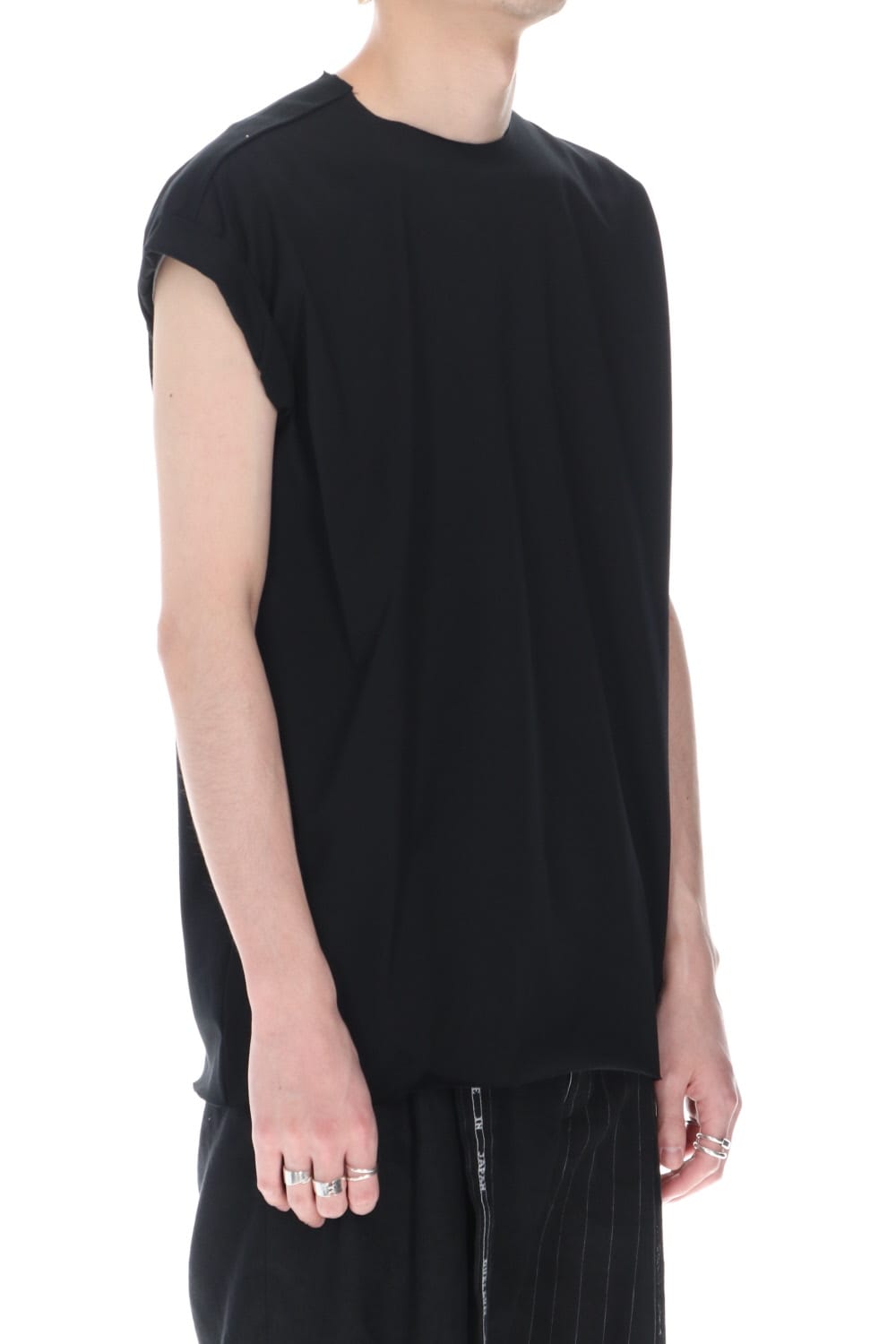 フレンチ スリーブ Tシャツ ブラック