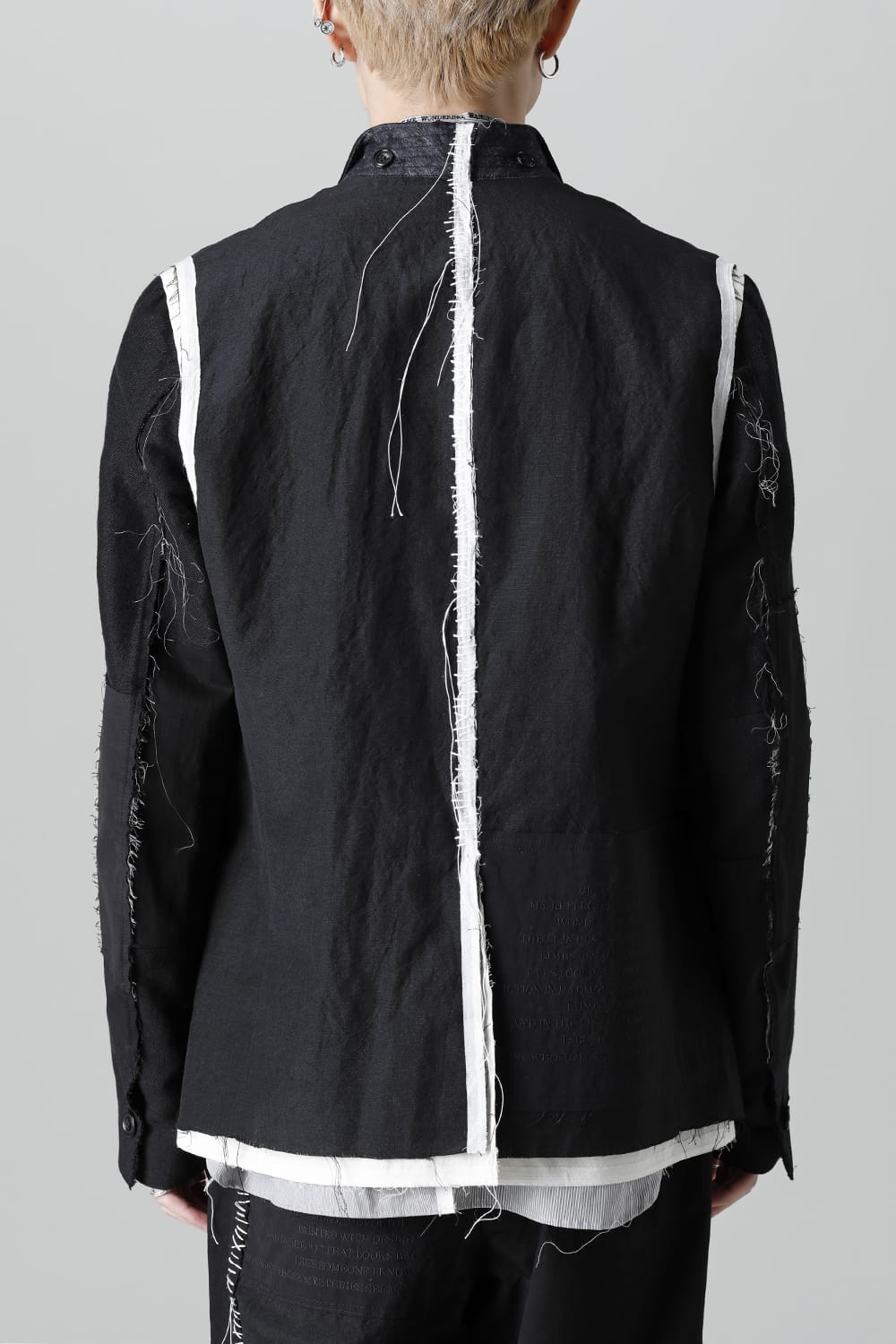 Jacket  Black / White Stitch