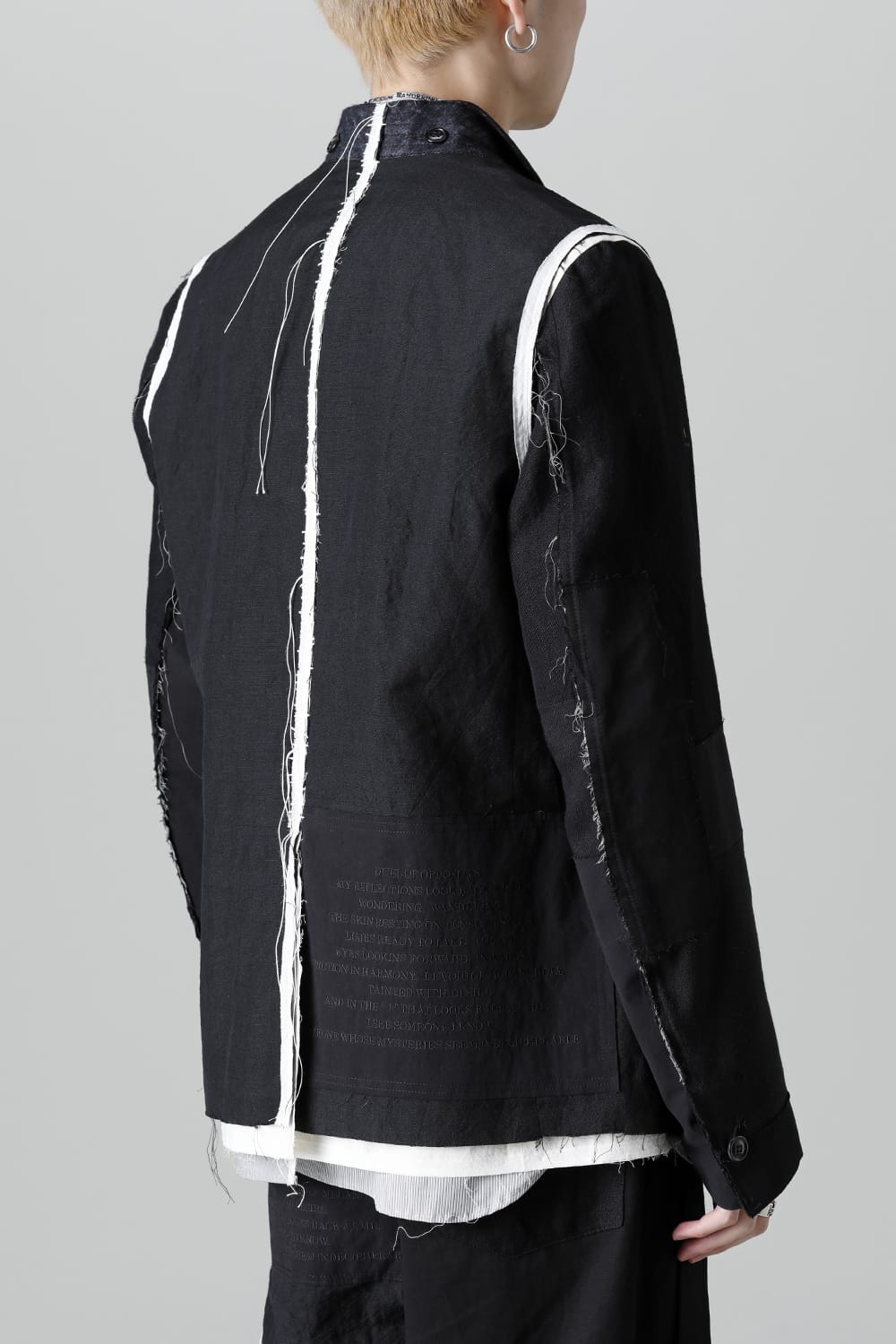 Jacket  Black / White Stitch