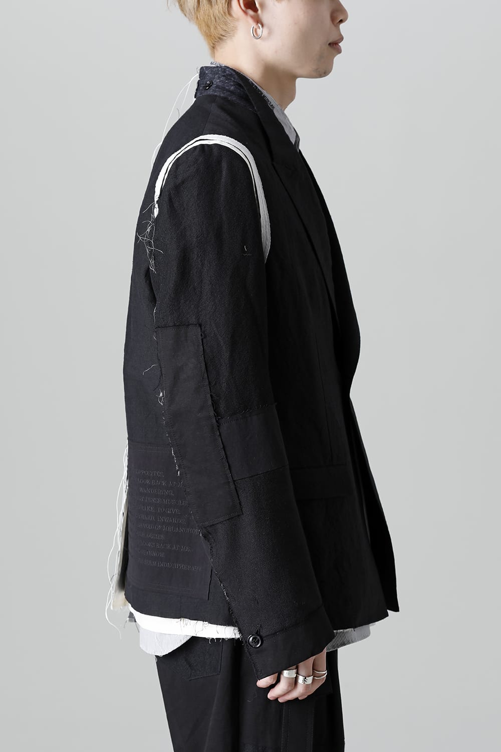 Jacket  Black / White Stitch