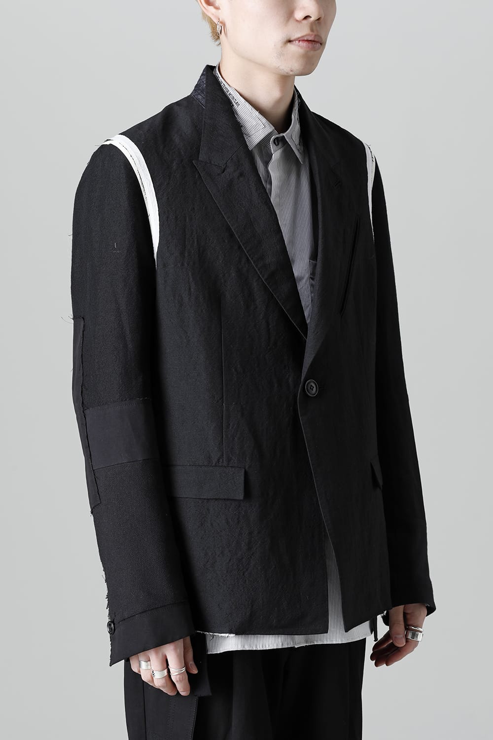 Jacket  Black / White Stitch