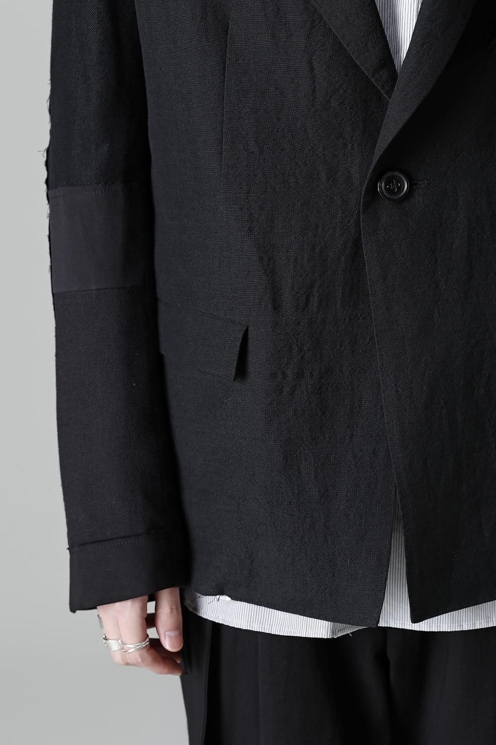 Jacket  Black / White Stitch