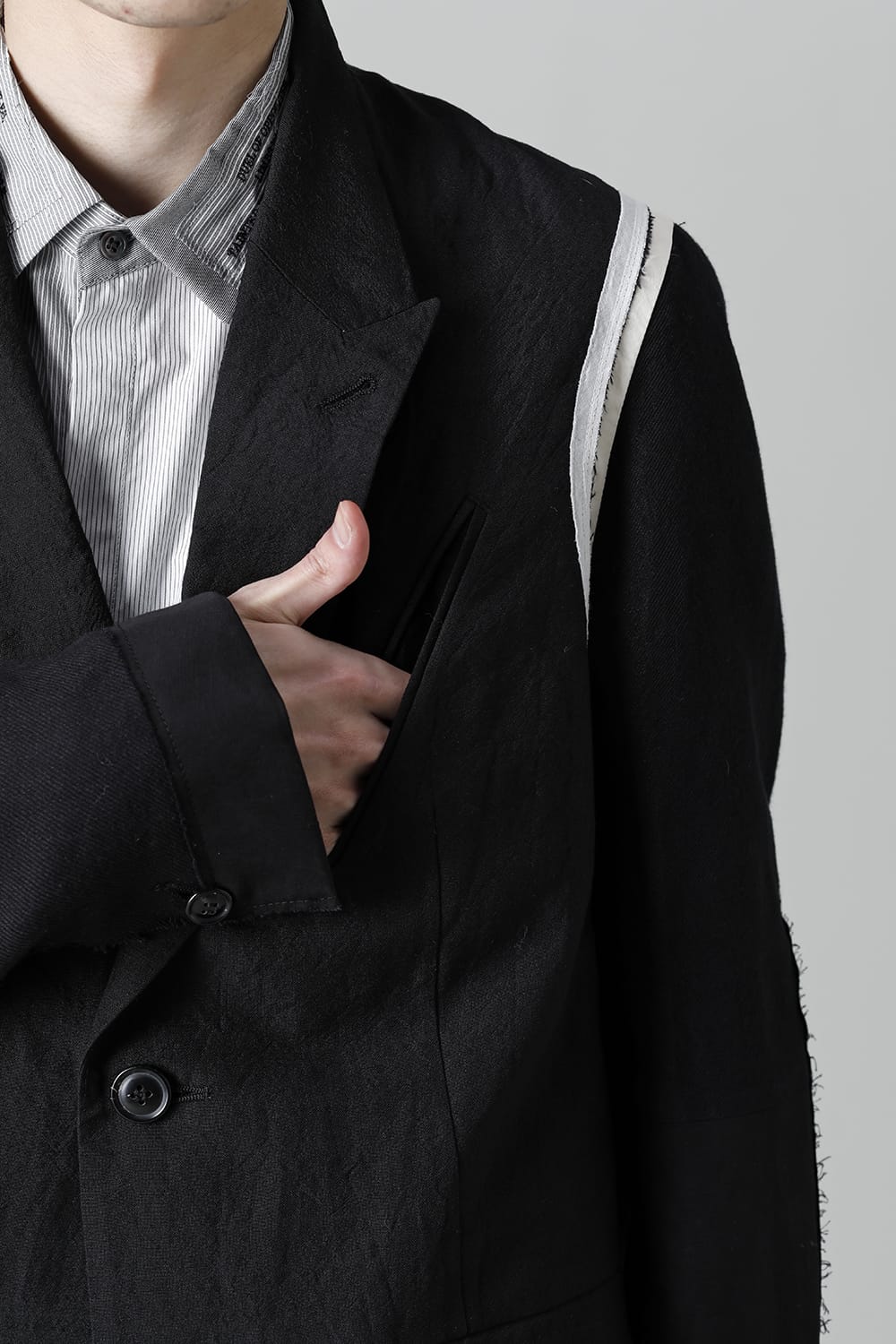 Jacket  Black / White Stitch