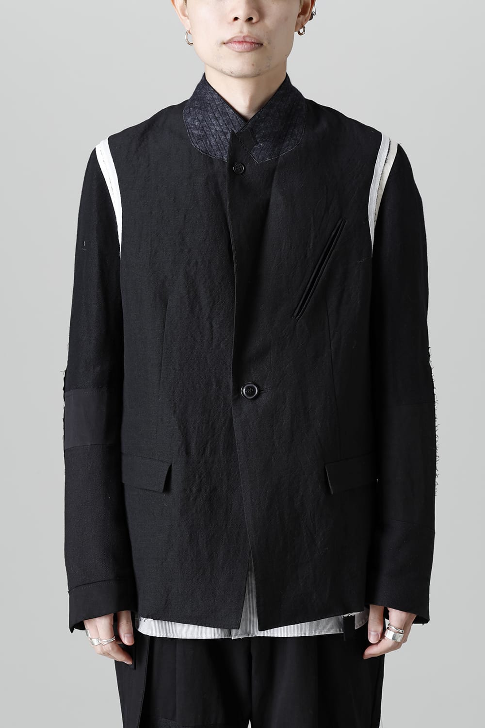 Jacket  Black / White Stitch