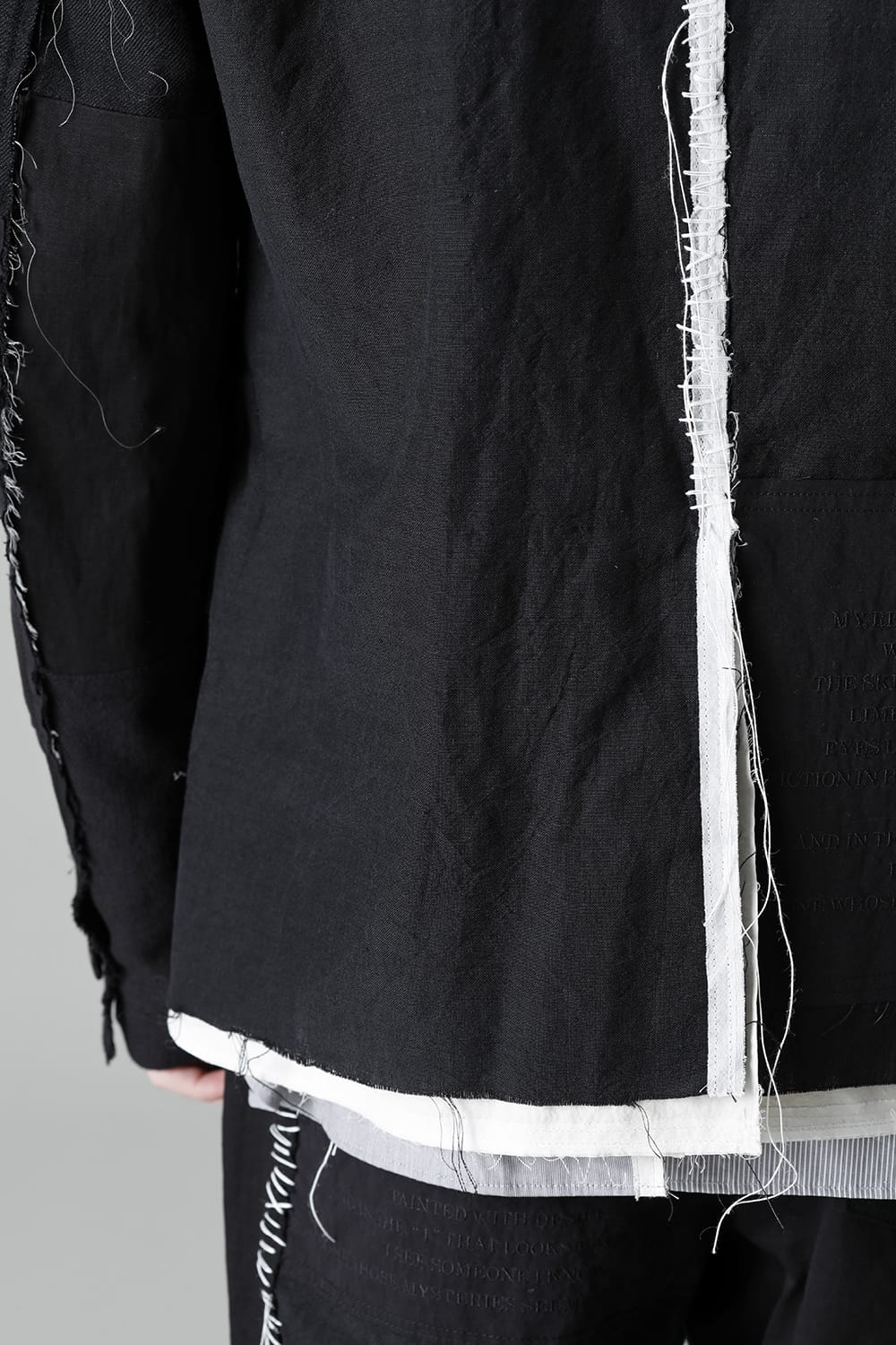 Jacket  Black / White Stitch