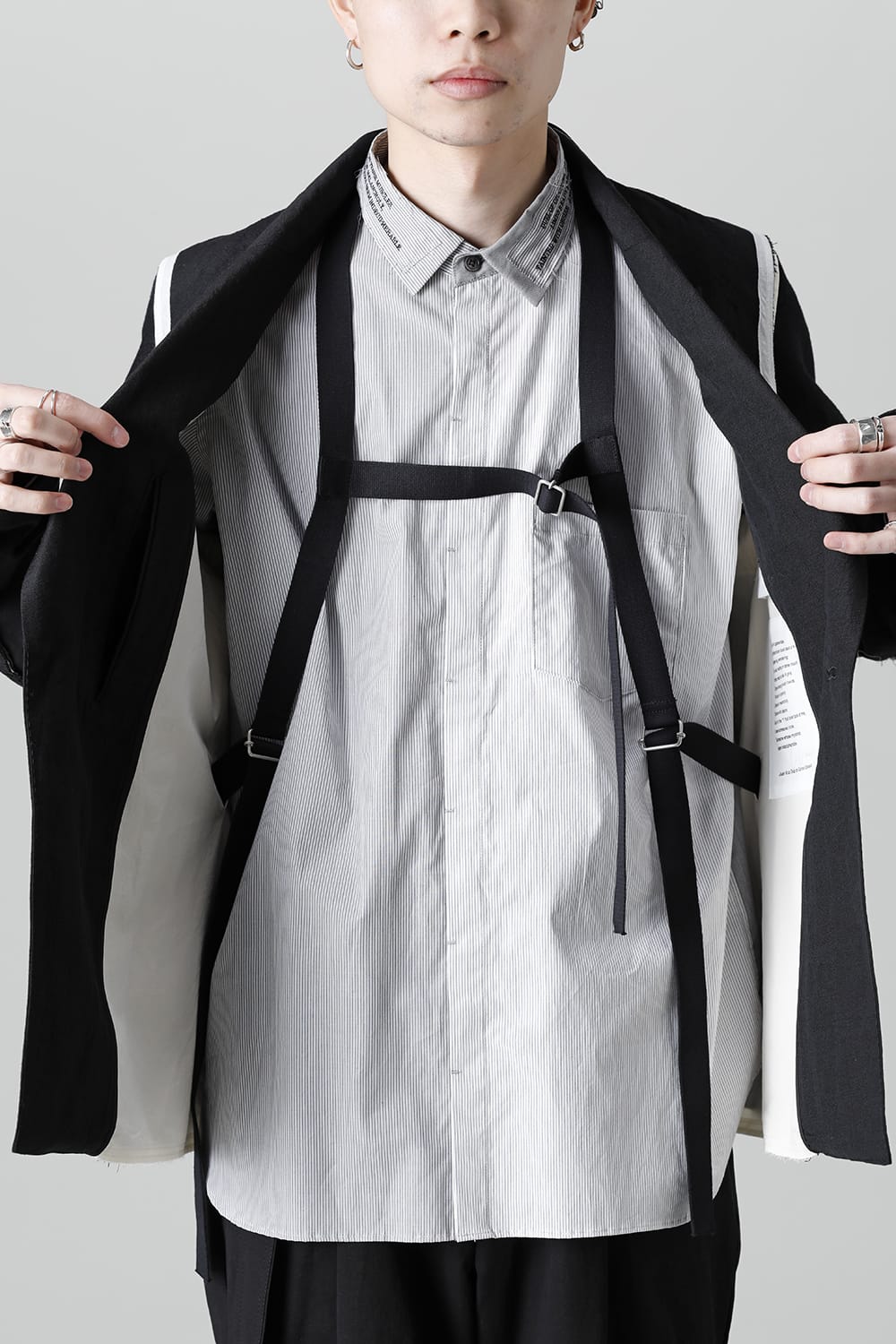 Jacket  Black / White Stitch