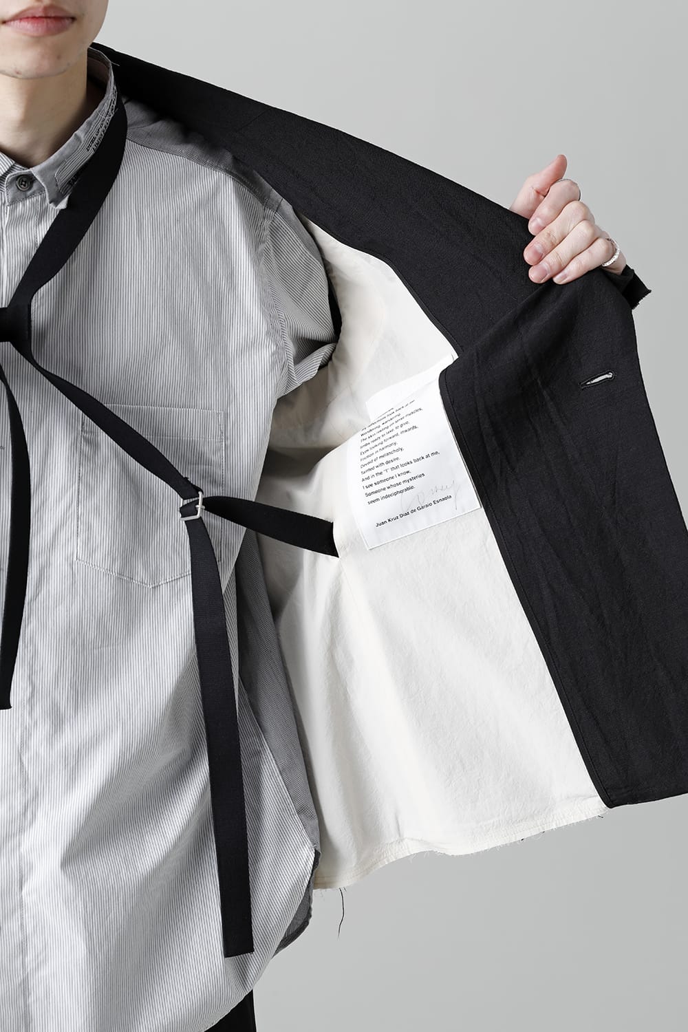 Jacket  Black / White Stitch