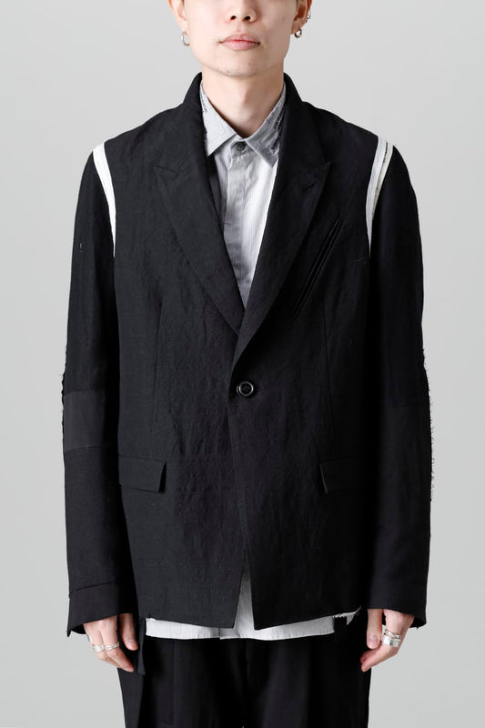 Jacket  Black / White Stitch