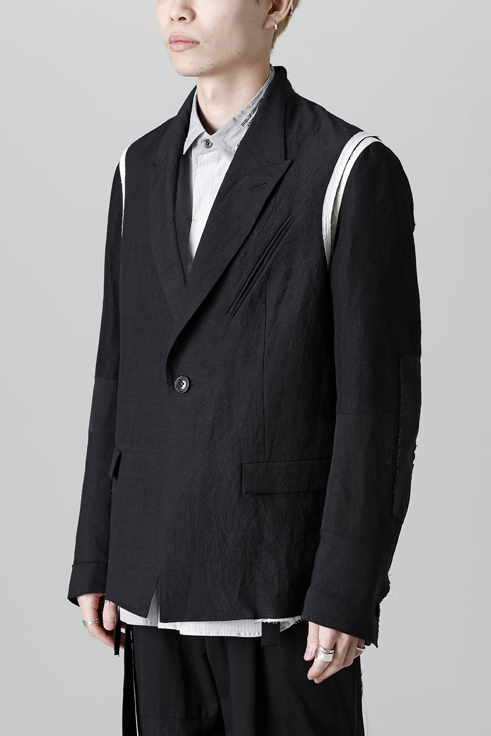 Jacket  Black / White Stitch