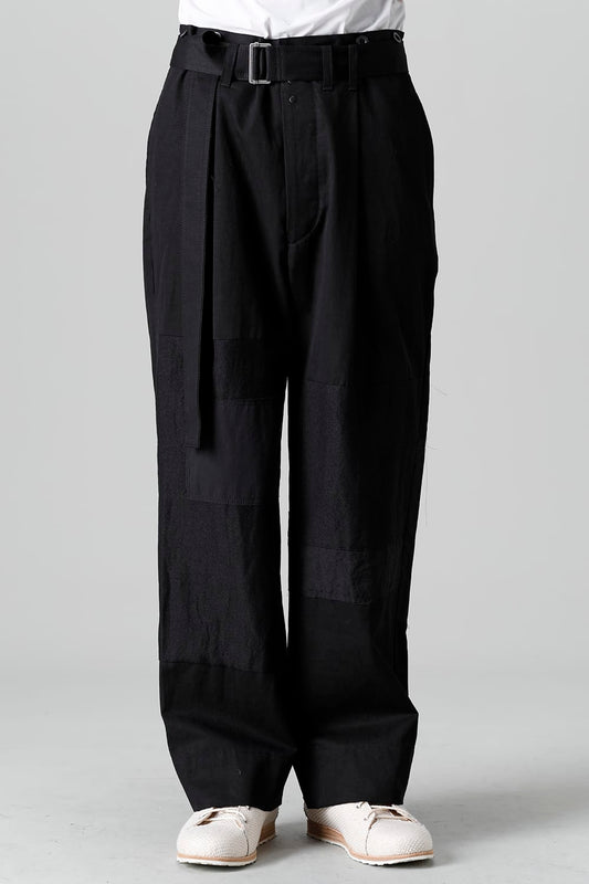 Pants Black / White Stitch