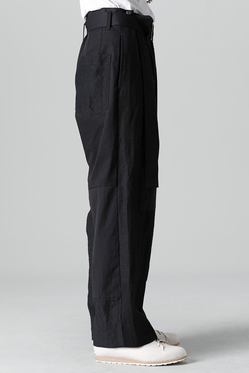 Pants Black / White Stitch