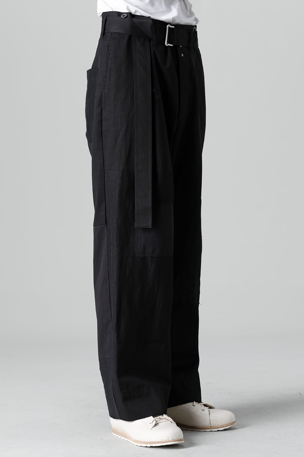 Pants Black / White Stitch