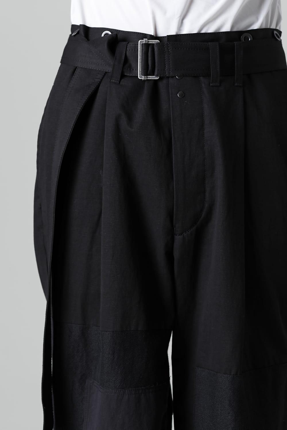 Pants Black / White Stitch