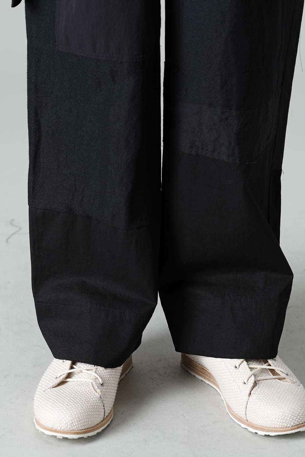 Pants Black / White Stitch