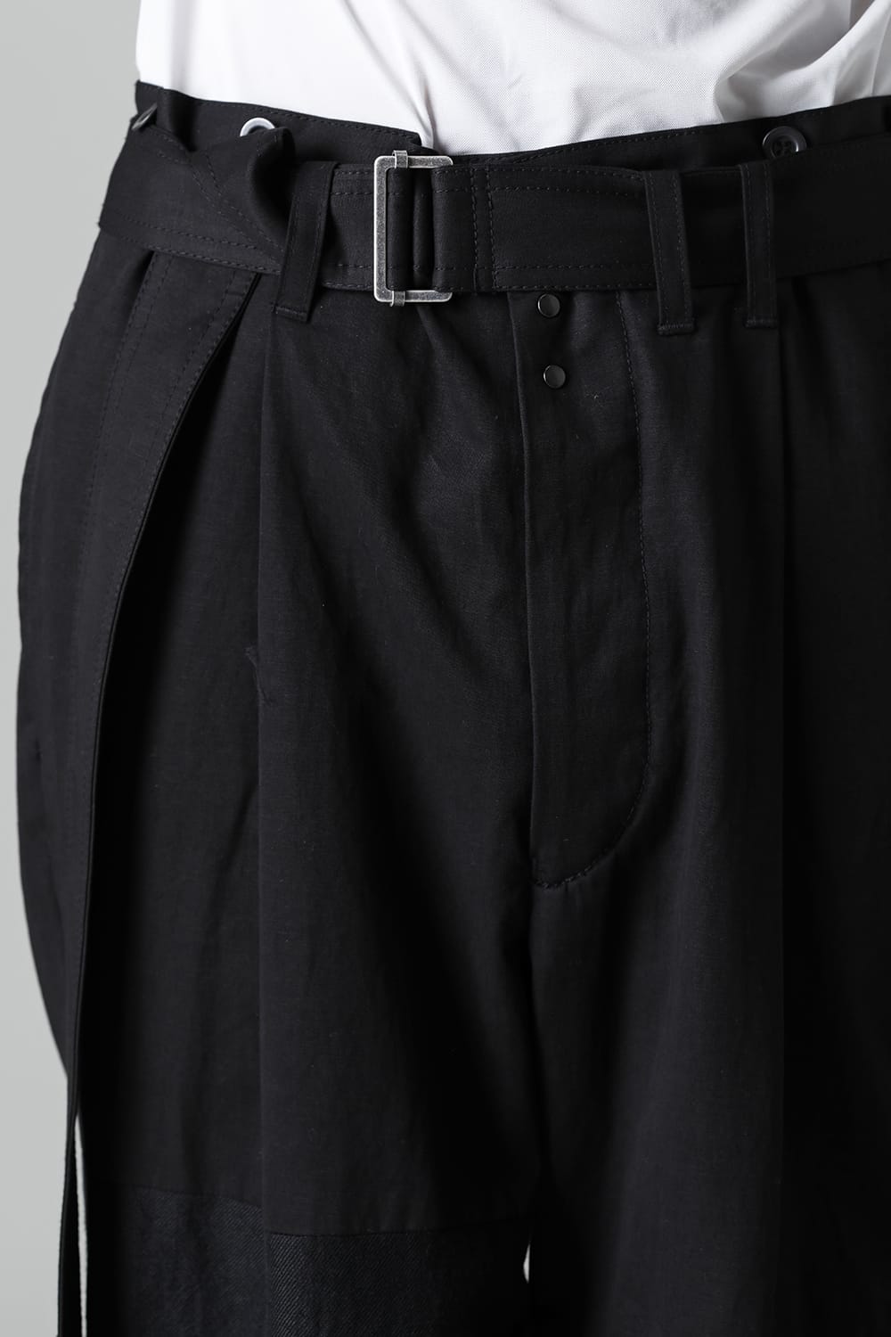 Pants Black / White Stitch