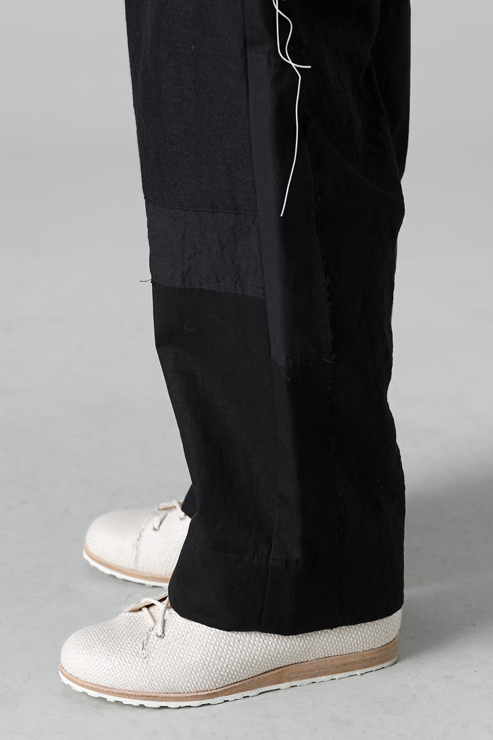 Pants Black / White Stitch