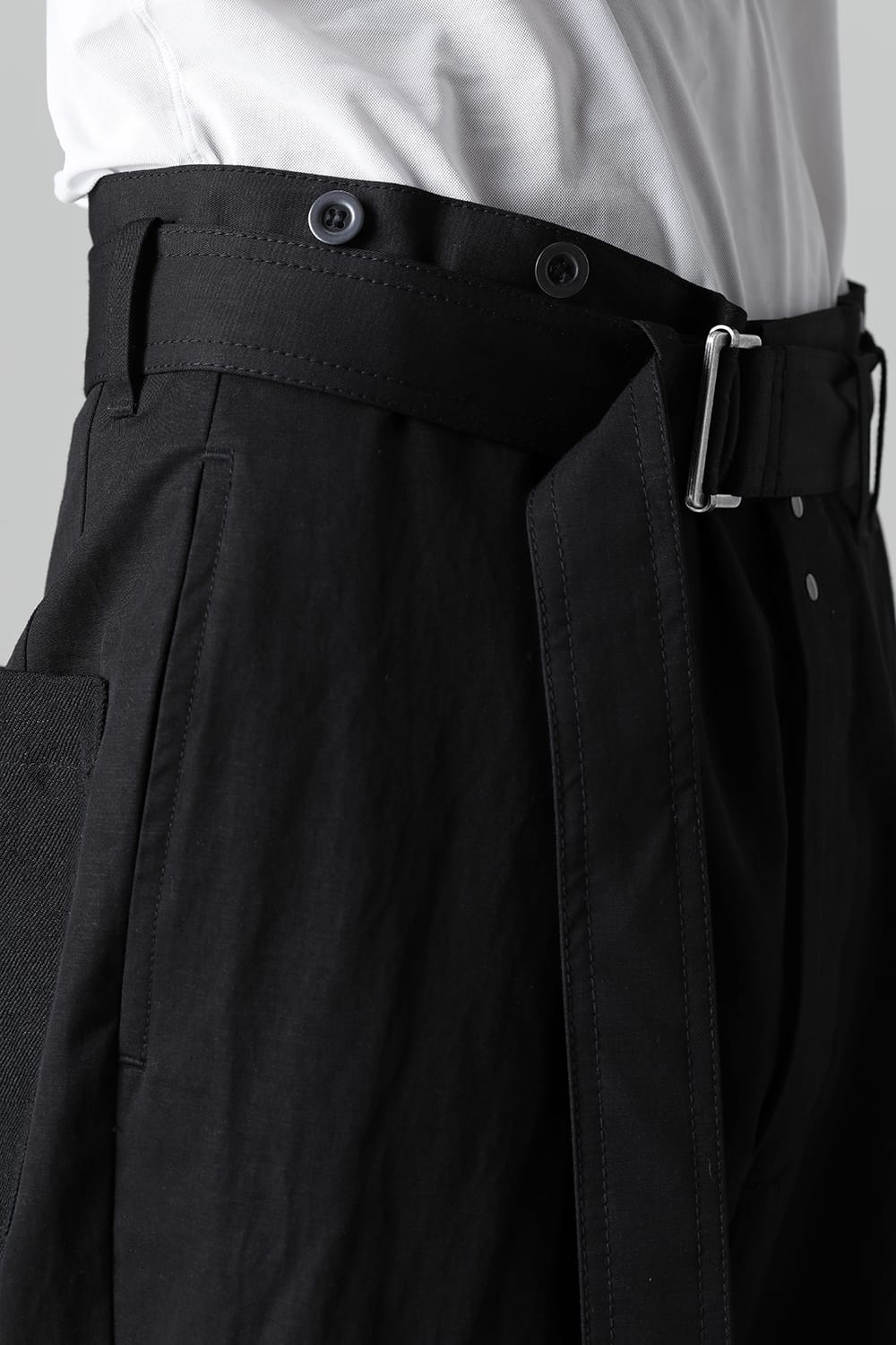 Pants Black / White Stitch