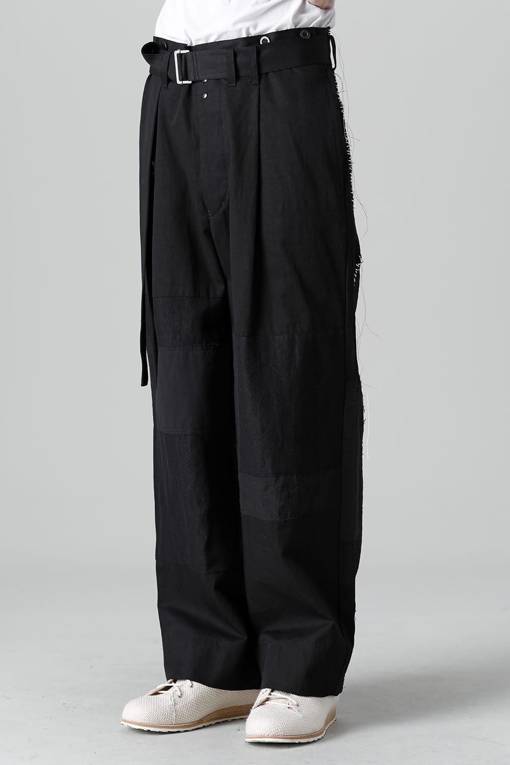 Pants Black / White Stitch