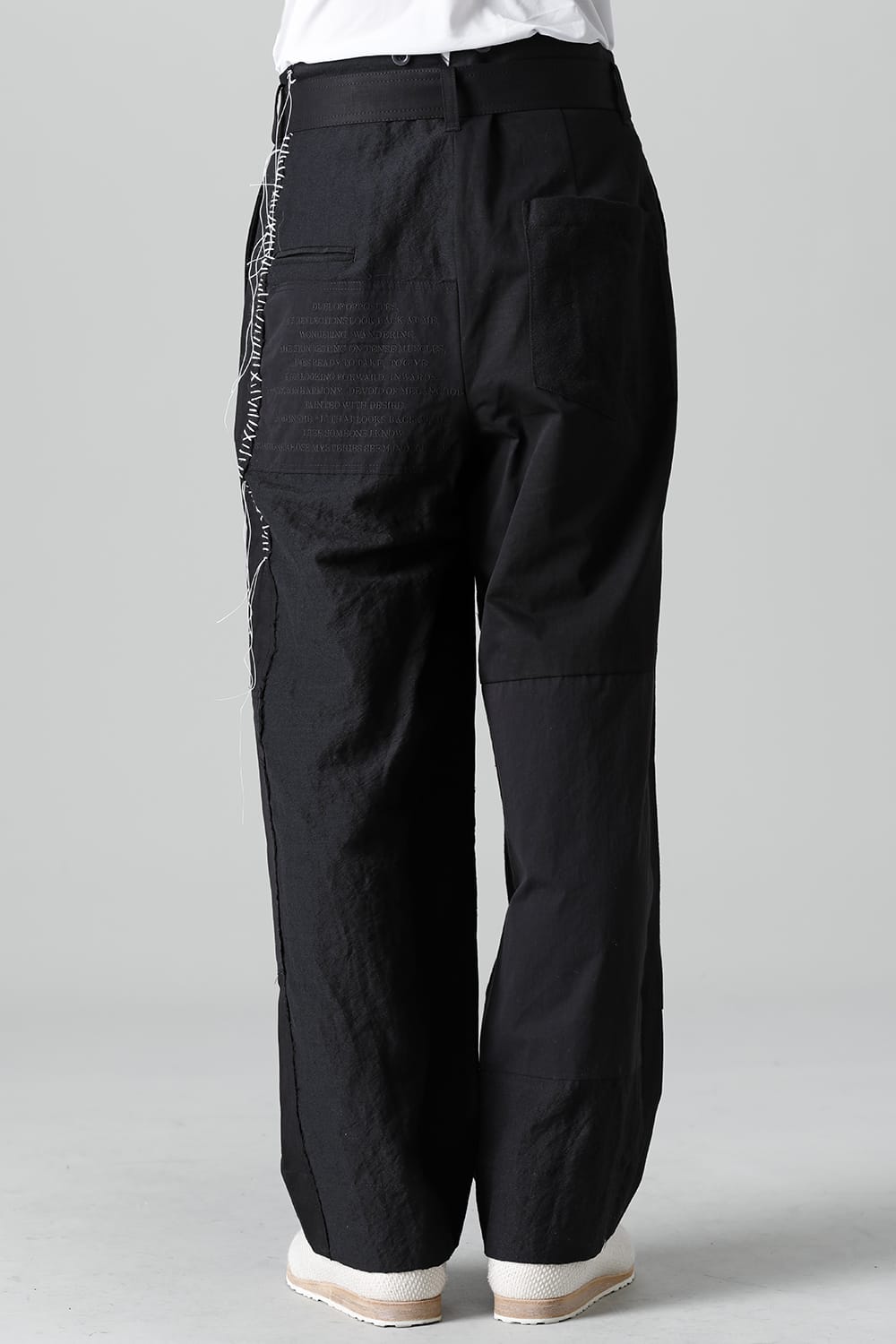Pants Black / White Stitch