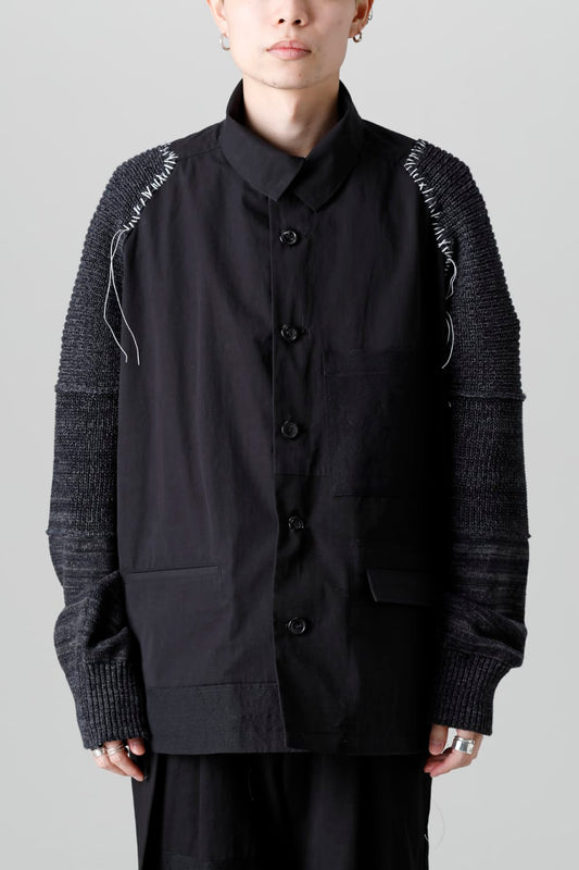 Jacket  Black / White Stitch