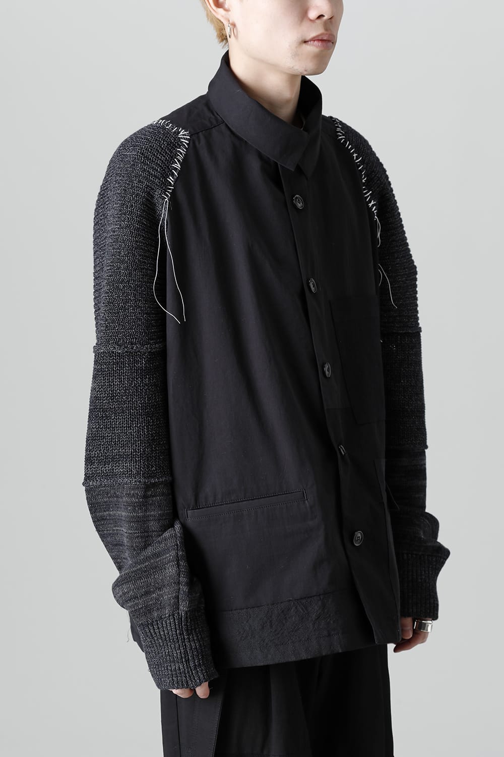 Jacket  Black / White Stitch