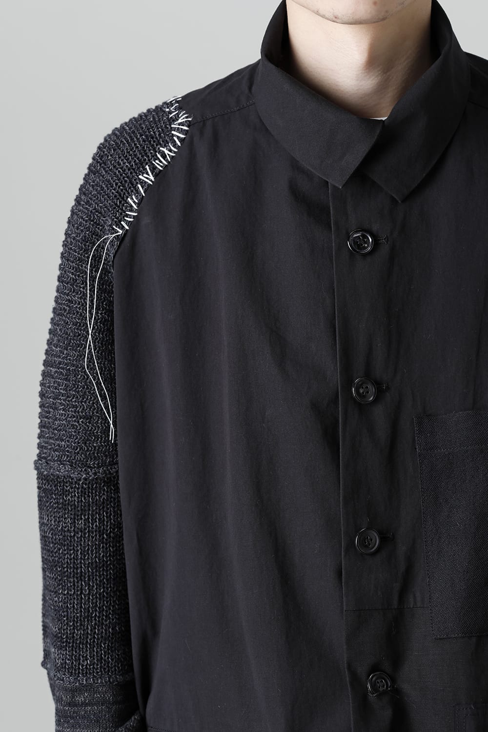 Jacket  Black / White Stitch