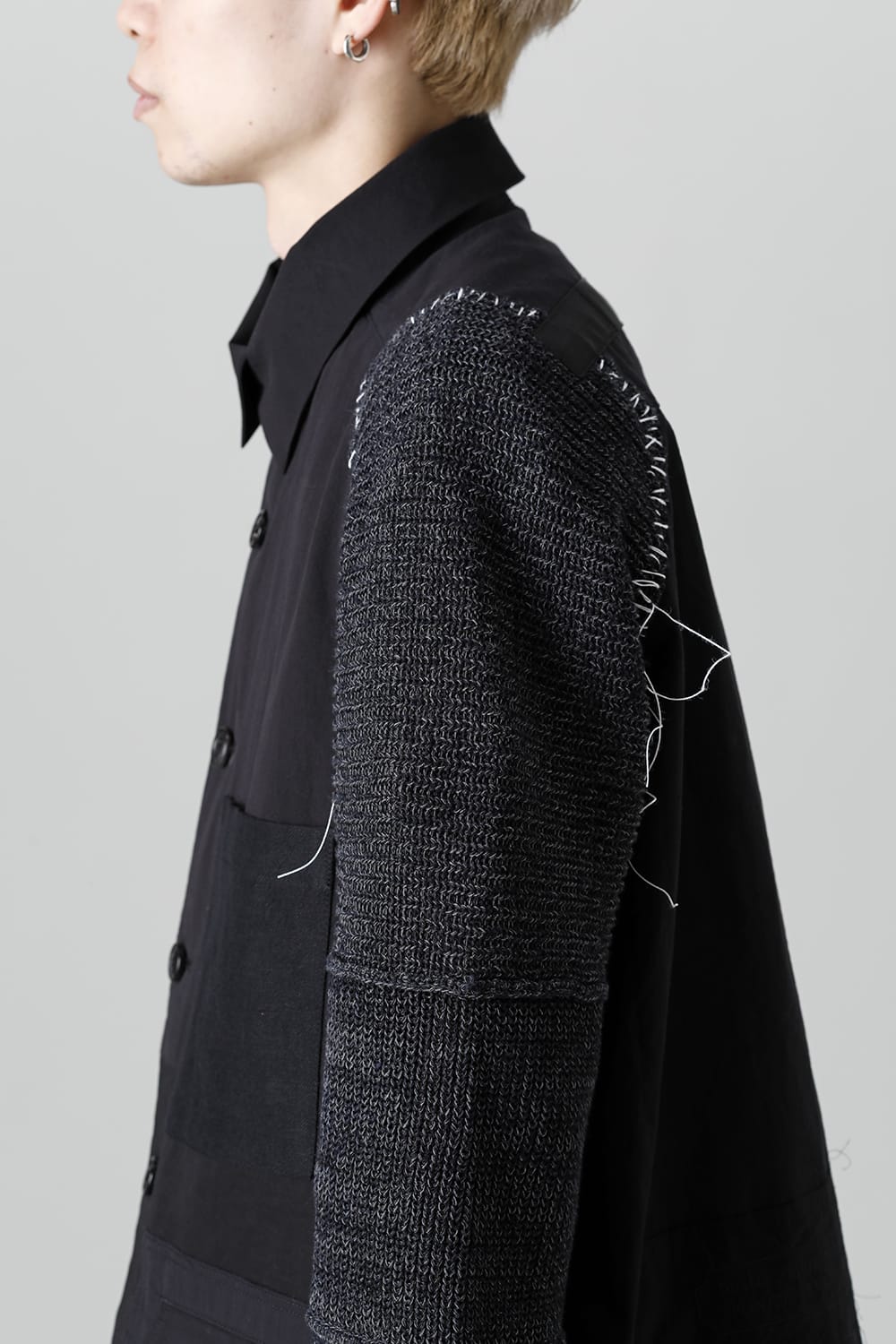 Jacket  Black / White Stitch