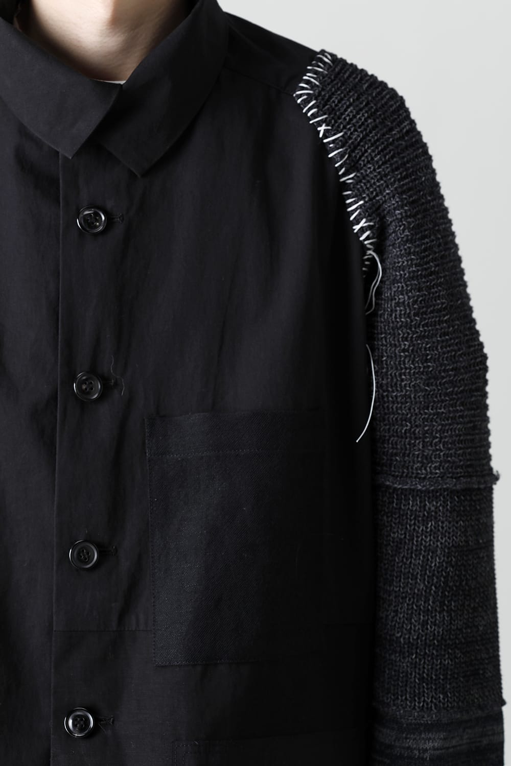 Jacket  Black / White Stitch