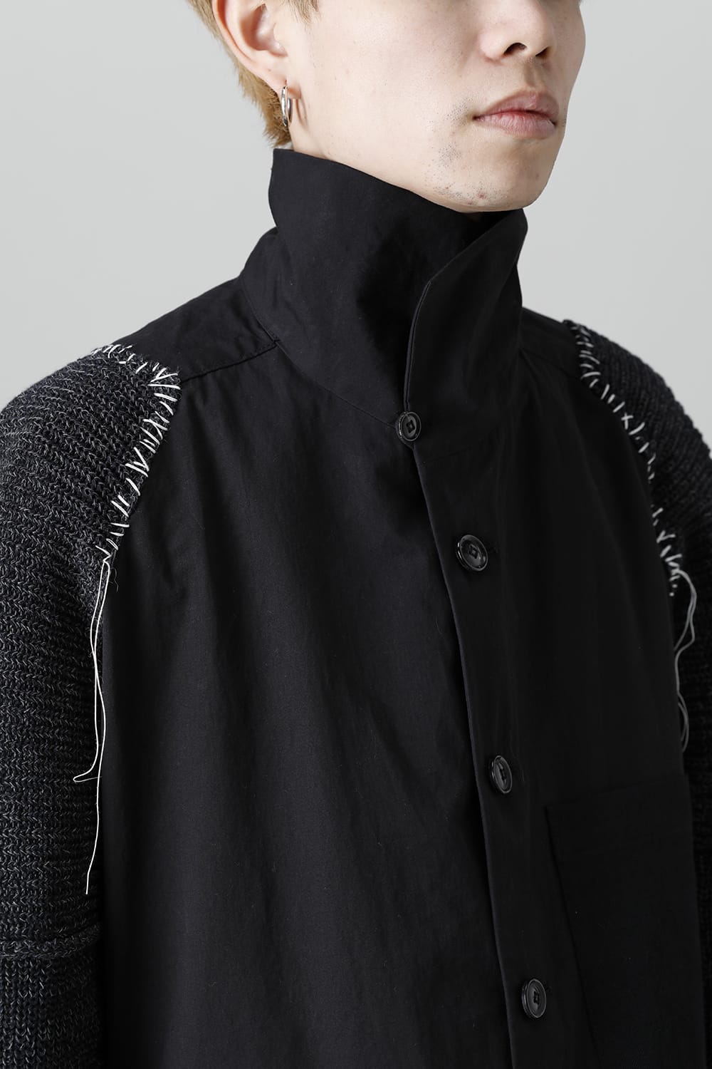 Jacket  Black / White Stitch