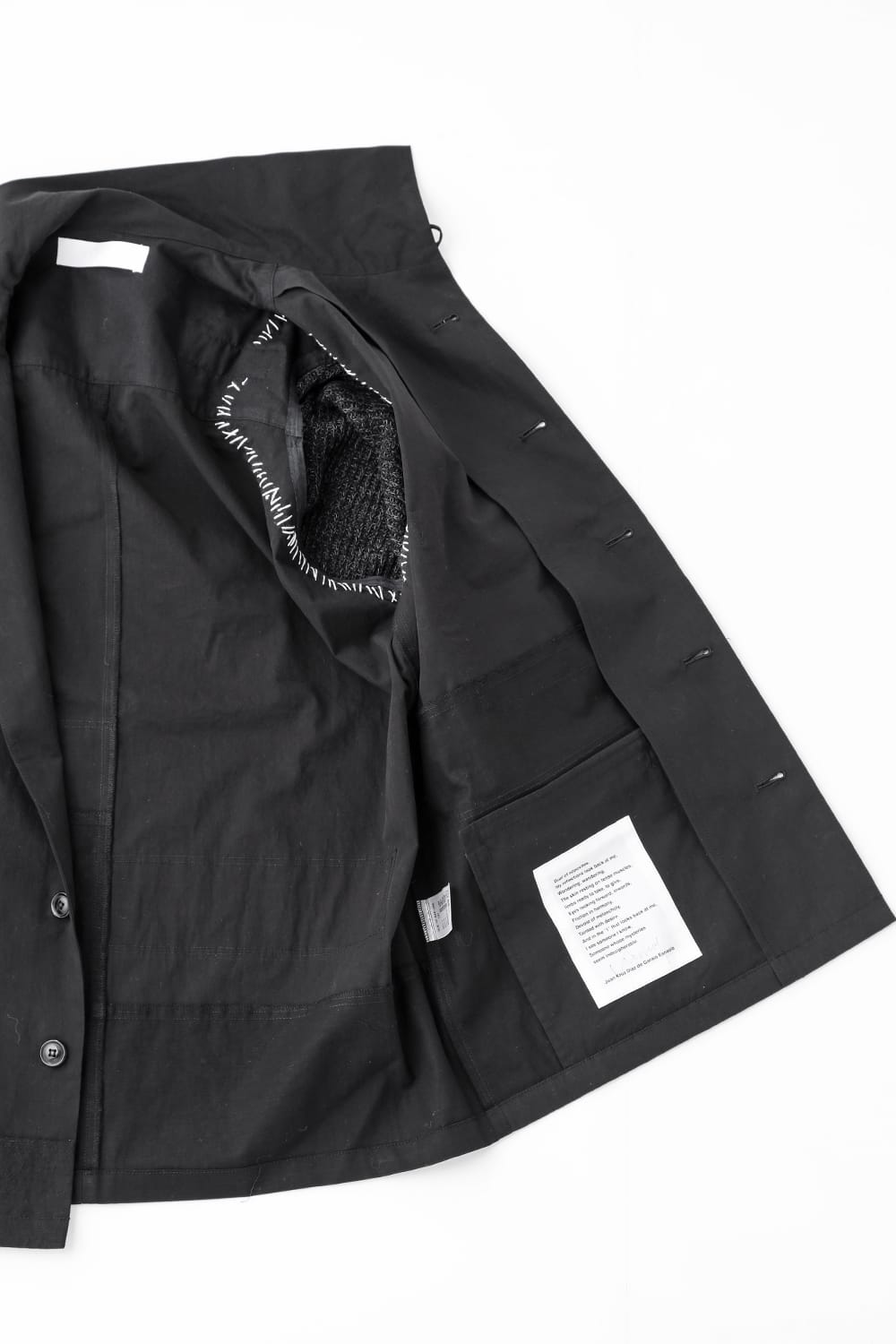 Jacket  Black / White Stitch