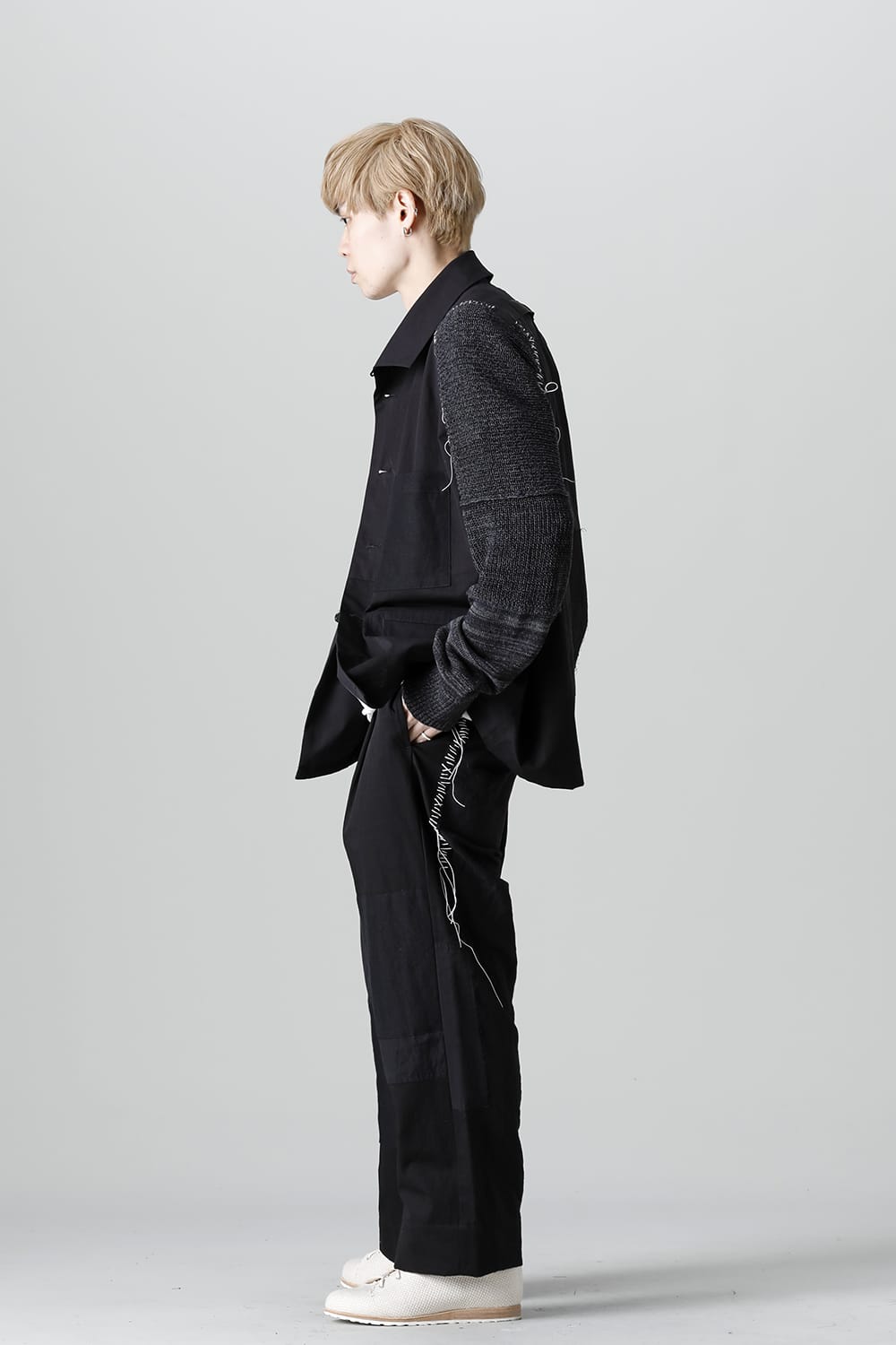 Jacket  Black / White Stitch