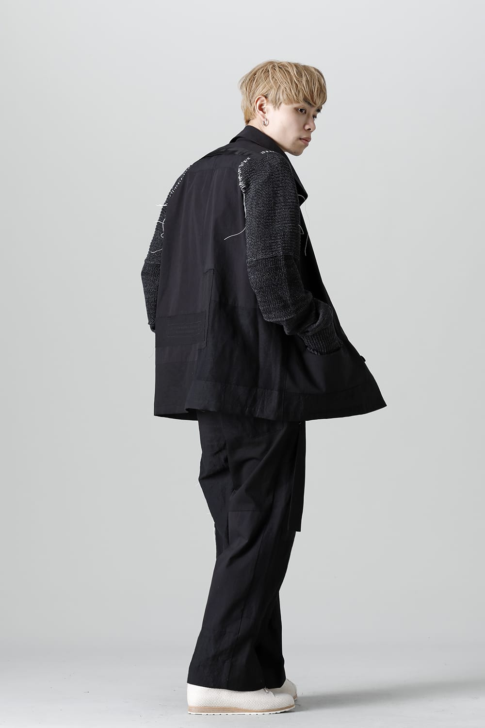 Jacket  Black / White Stitch