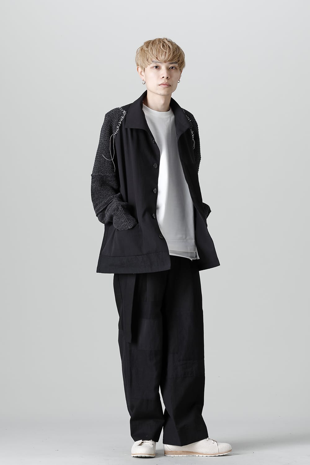 Jacket  Black / White Stitch