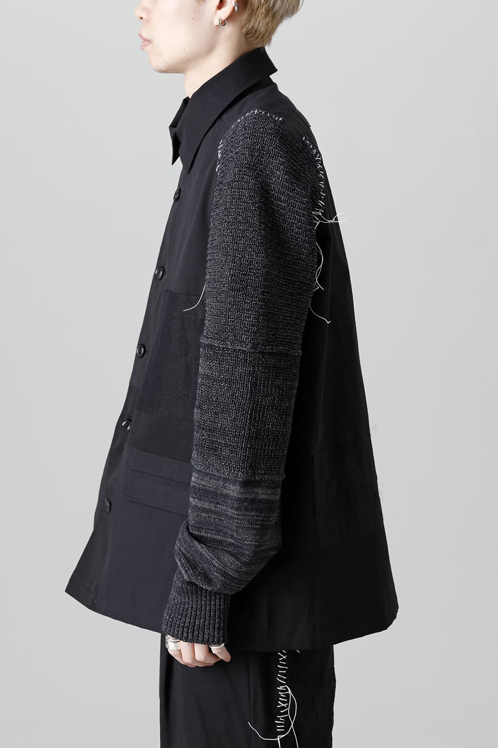 Jacket  Black / White Stitch